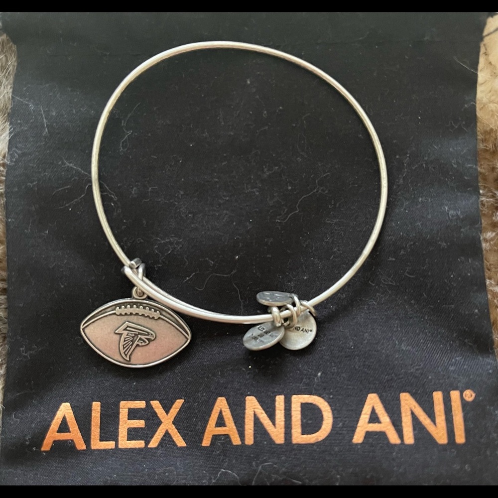 Alex and Ani Falcons Football Bracelet